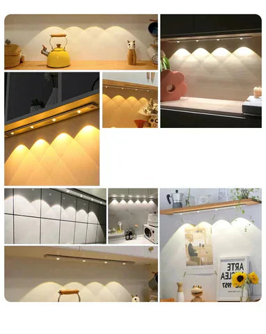 Lampada LED senza fili con sensore di movimento | Ricaricabile, dimmerabile e 3 colori