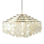 Lampadario Moderno a Forma di Conchiglia