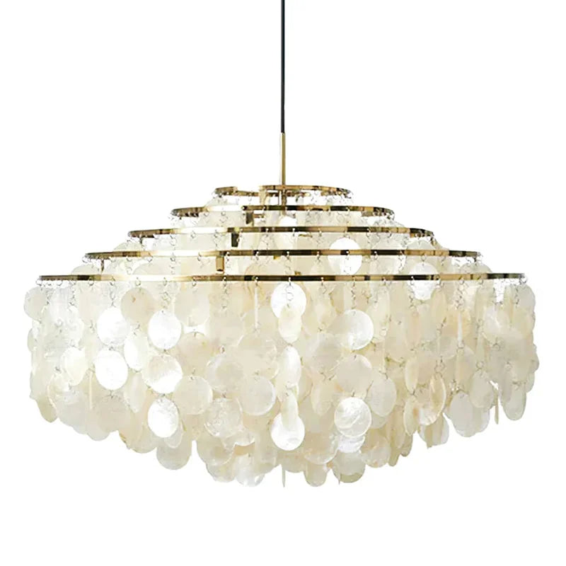 Lampadario Moderno a Forma di Conchiglia