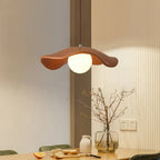 Lampada a sospensione creativa Wabi Sabi per la sala da pranzo con foglie di loto