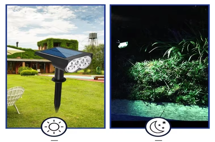 SOLARFORCE 7LED Faro Solare Regolabile