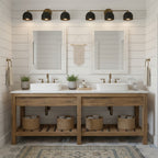 Applique da Parete in Ottone Chroma Dome per Bagno Moderno