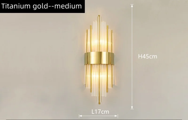AuriLux Nordic Lampada da Parete in Cristallo