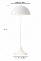 Lampada Panthella – Lampada da Tavolo Champignon di Metà Secolo con Luce Morbida Diffusa