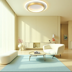 Lampada da soffitto moderna rotonda in metallo e acrilico