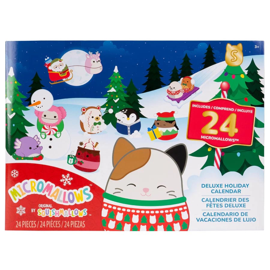 SquishJoy Set di Sorprese per le Vacanze | Calendario dell'Avvento festivo pieno di Squishmallows abbracciabili!