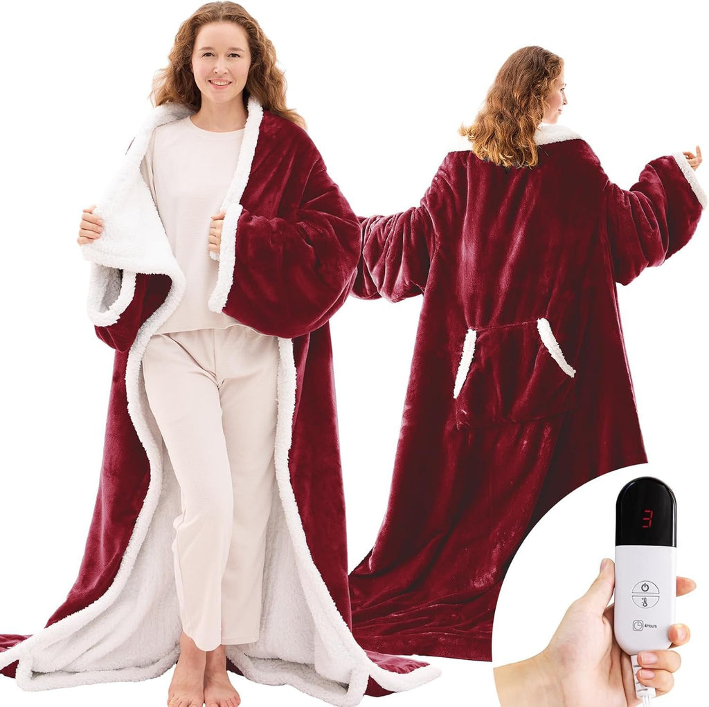 Coperta Portatile Riscaldata – Morbida Coperta Elettrica per Coccole a Casa