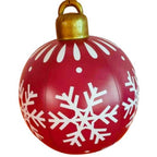 Palla di Natale Gonfiabile 60 cm – Decorazione Natalizia in PVC Resistente alle Intemperie per Esterni