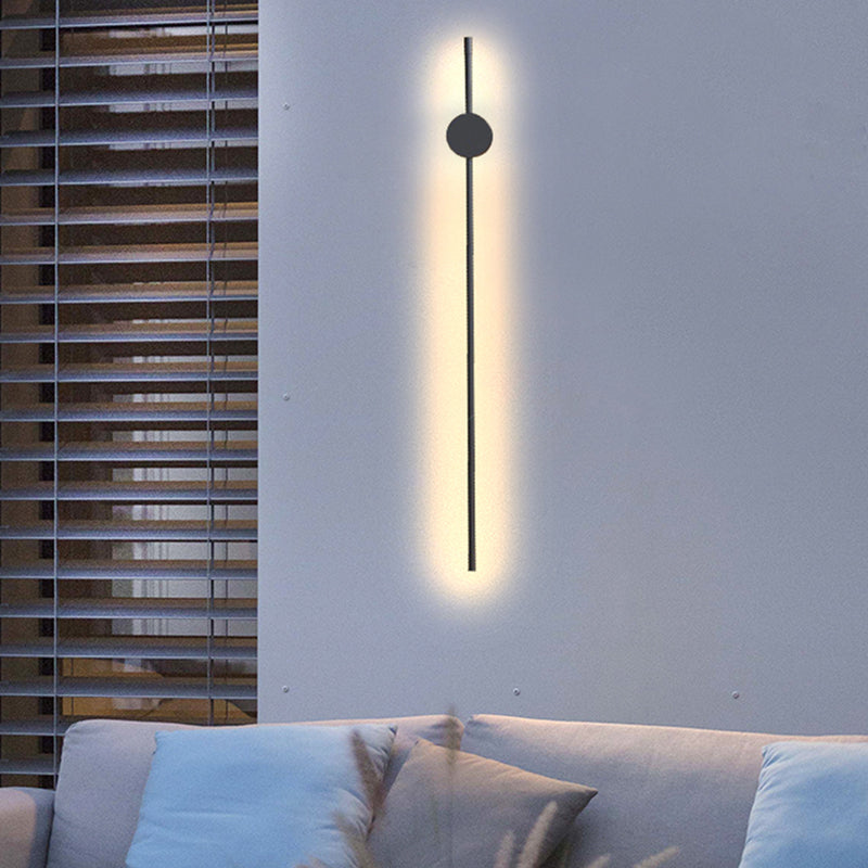 Ray Minimalista LED Applique da Interni Nero