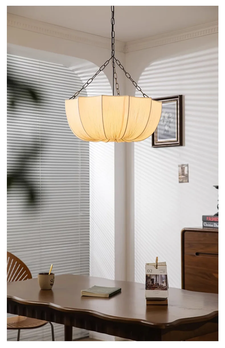 KumoWabi Lampada a Sospensione in Tessuto Giapponese Wabi-Sabi