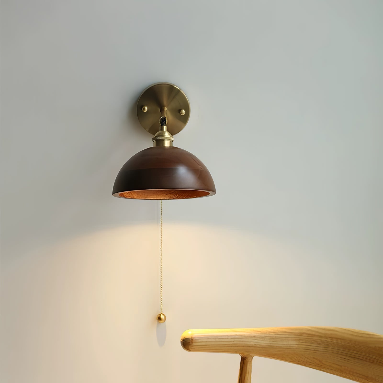 Eira Vintage Lampada da Parete con Interruttore a Catena