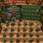 24 Giorni di Avvento di Natale con Dinosauri – 24 Figurine di Dinosauri Collezionabili e Sorprese Festive