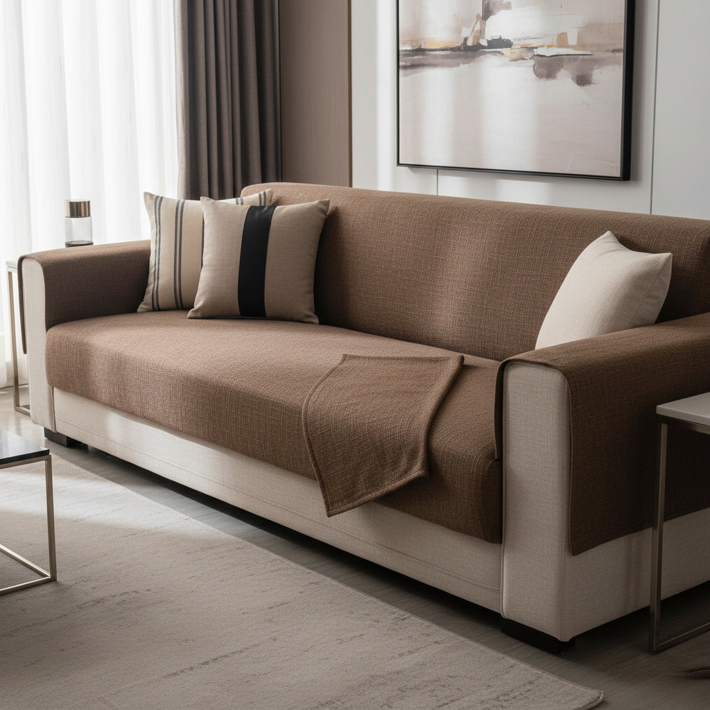Copertura per Divano Universale di Lusso Design a Un Pezzo