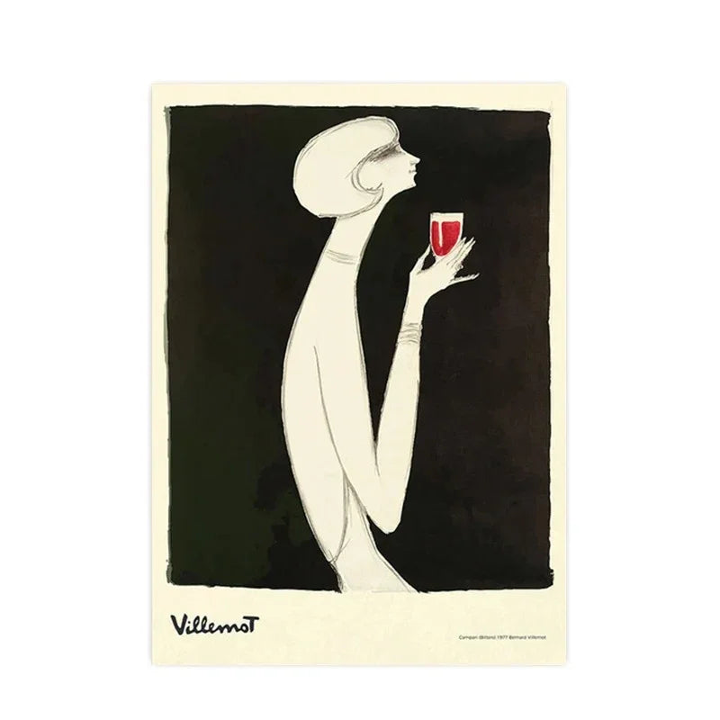 Vintage di Bernard Villemot, Herman Miller, Richard Baringer Arte da Parete