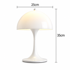 Lampada Panthella – Lampada da Tavolo Champignon di Metà Secolo con Luce Morbida Diffusa