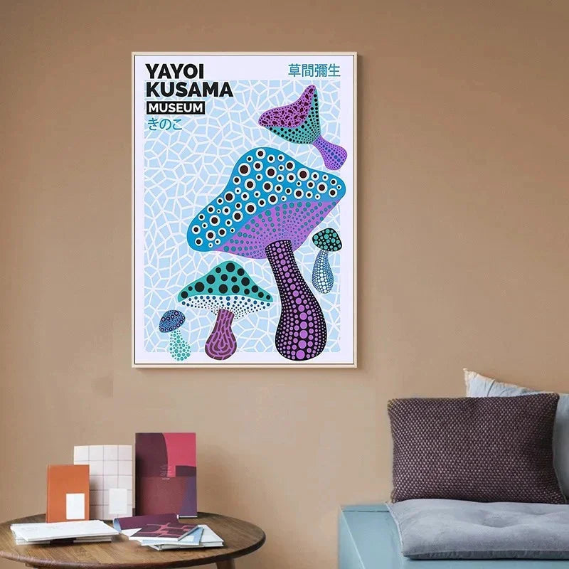 Arte da Parete in Tela Moderna di Yayoi Kusama