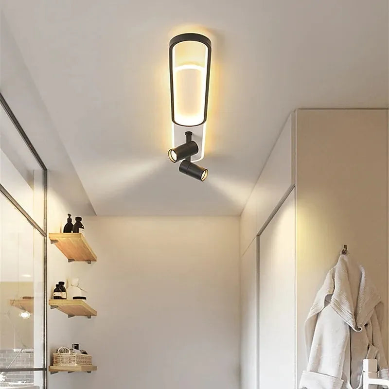 Aim Moderno Faretto da Soffitto, Nero/Oro