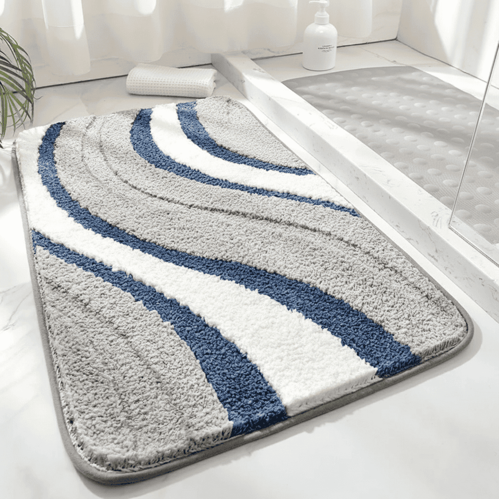 ECOFLOOR – Tappetino da Bagno Organico Antiscivolo per un Comfort Lussuoso