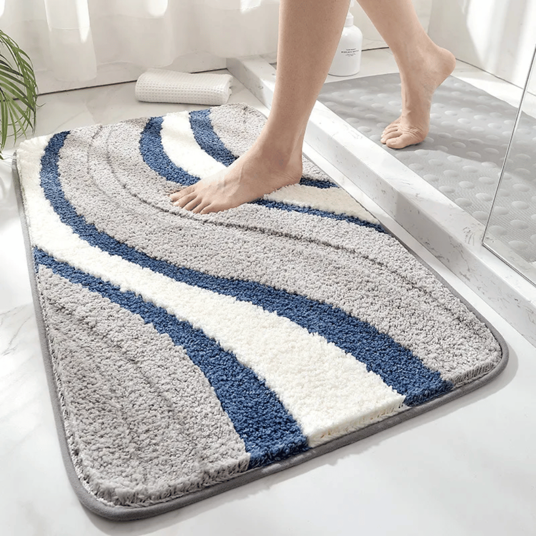 ECOFLOOR – Tappetino da Bagno Organico Antiscivolo per un Comfort Lussuoso