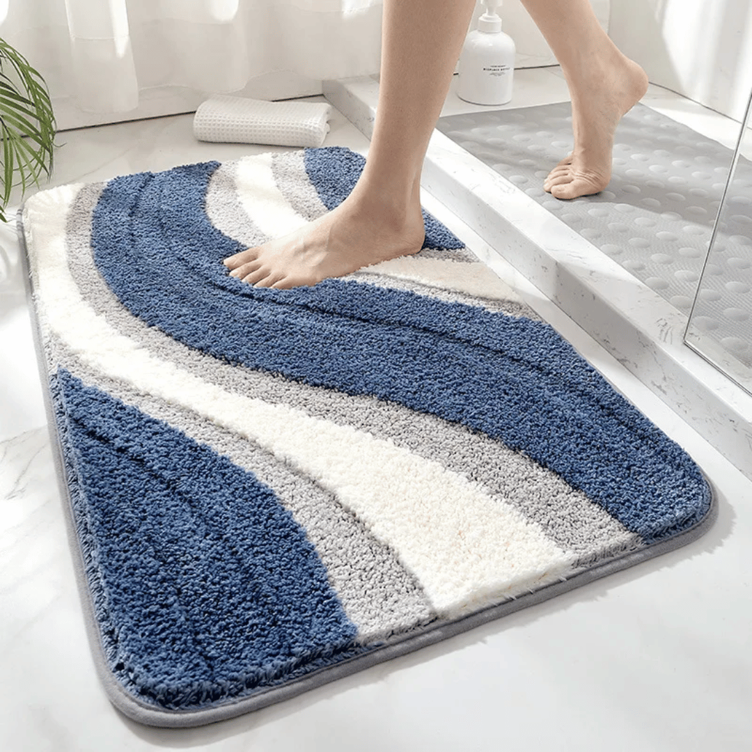 ECOFLOOR – Tappetino da Bagno Organico Antiscivolo per un Comfort Lussuoso