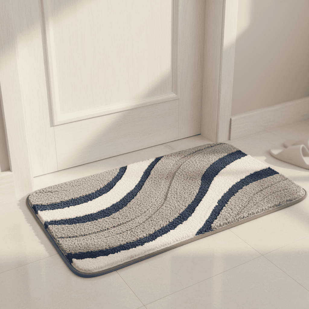 ECOFLOOR – Tappetino da Bagno Organico Antiscivolo per un Comfort Lussuoso