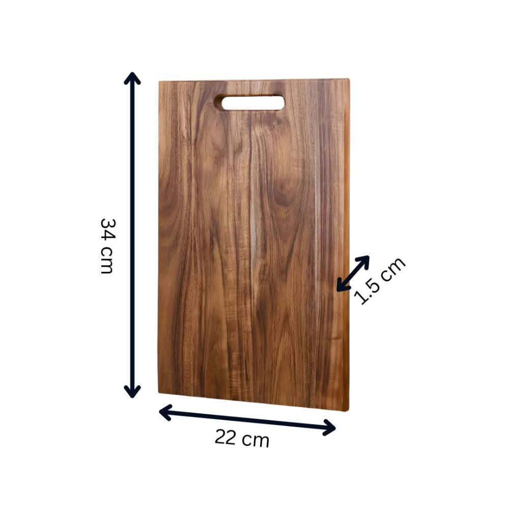 ECOSLICE – Tagliere in Legno di Acacia Sostenibile con Superficie Antibatterica