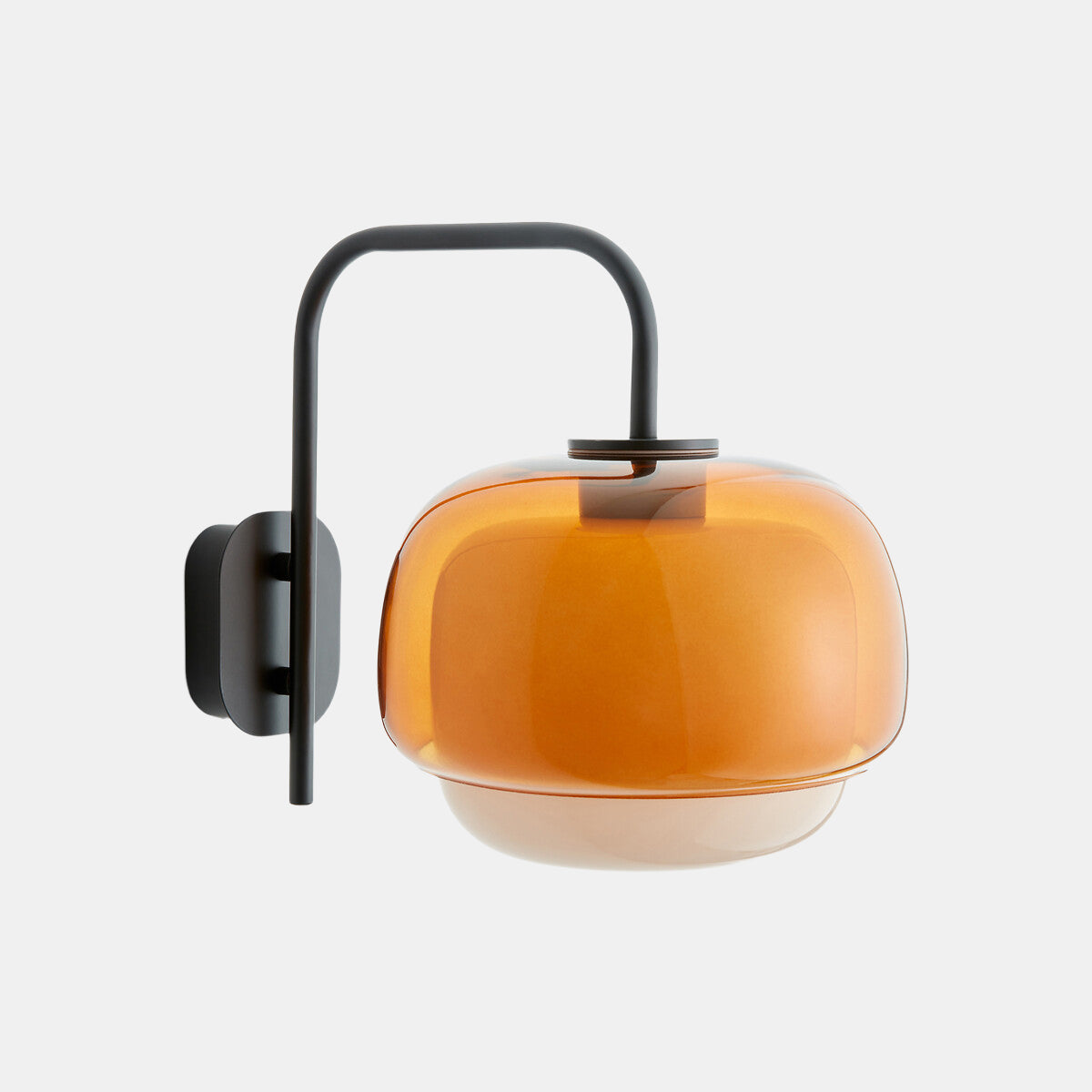 Lampada da parete in vetro vintage moderno colorato Orbit