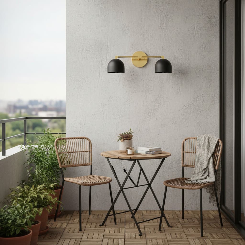 Applique da Parete in Ottone Chroma Dome per Bagno Moderno