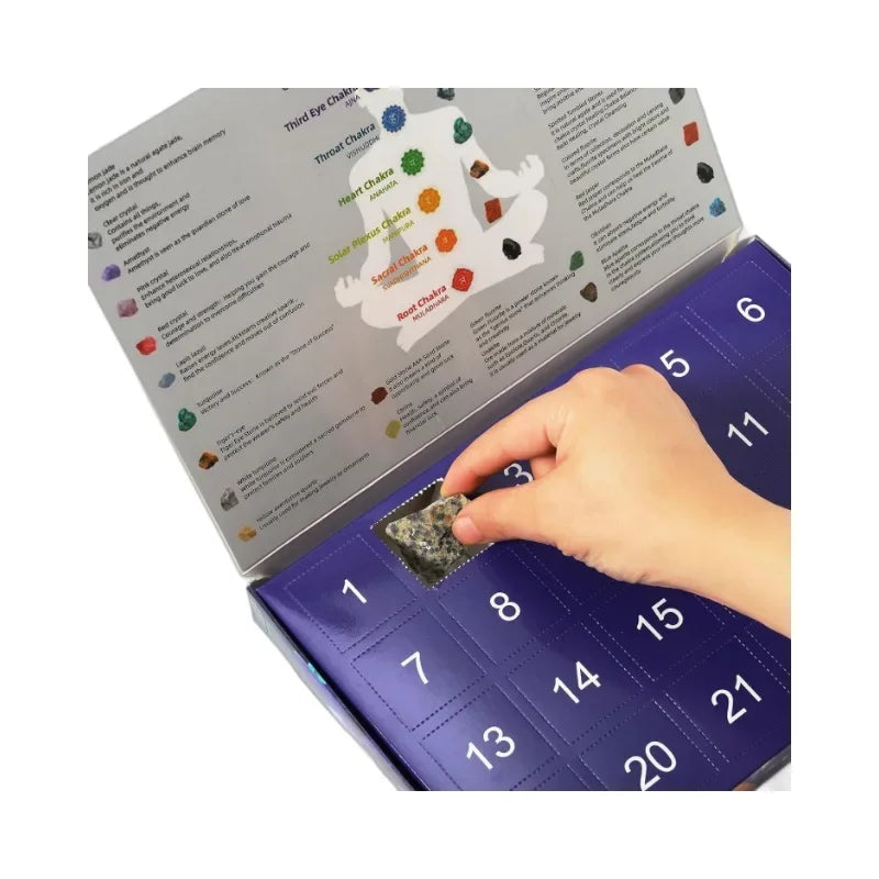 Calendario dell'Avvento con Pietre Preziose per Bambini – 24 Pietre Preziose Reali