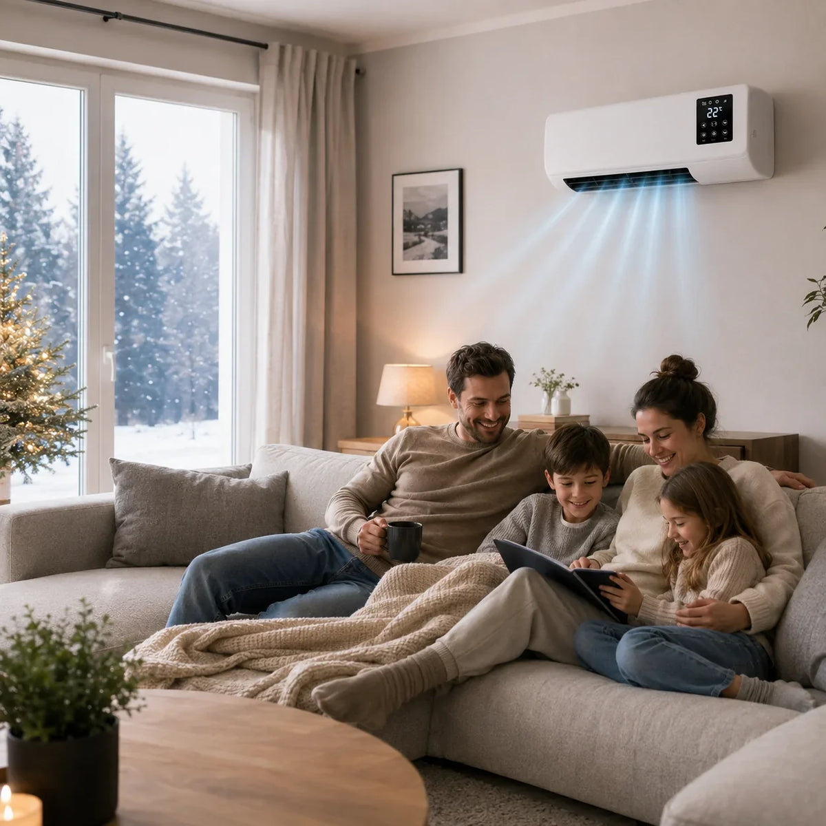 Condizionatore d'aria mobile e riscaldamento 2-in-1 – Senza installazione, fino a 51 m²