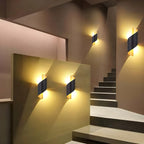 SpiralGlow Light - Lampada a parete LED a spirale in metallo impermeabile nordico