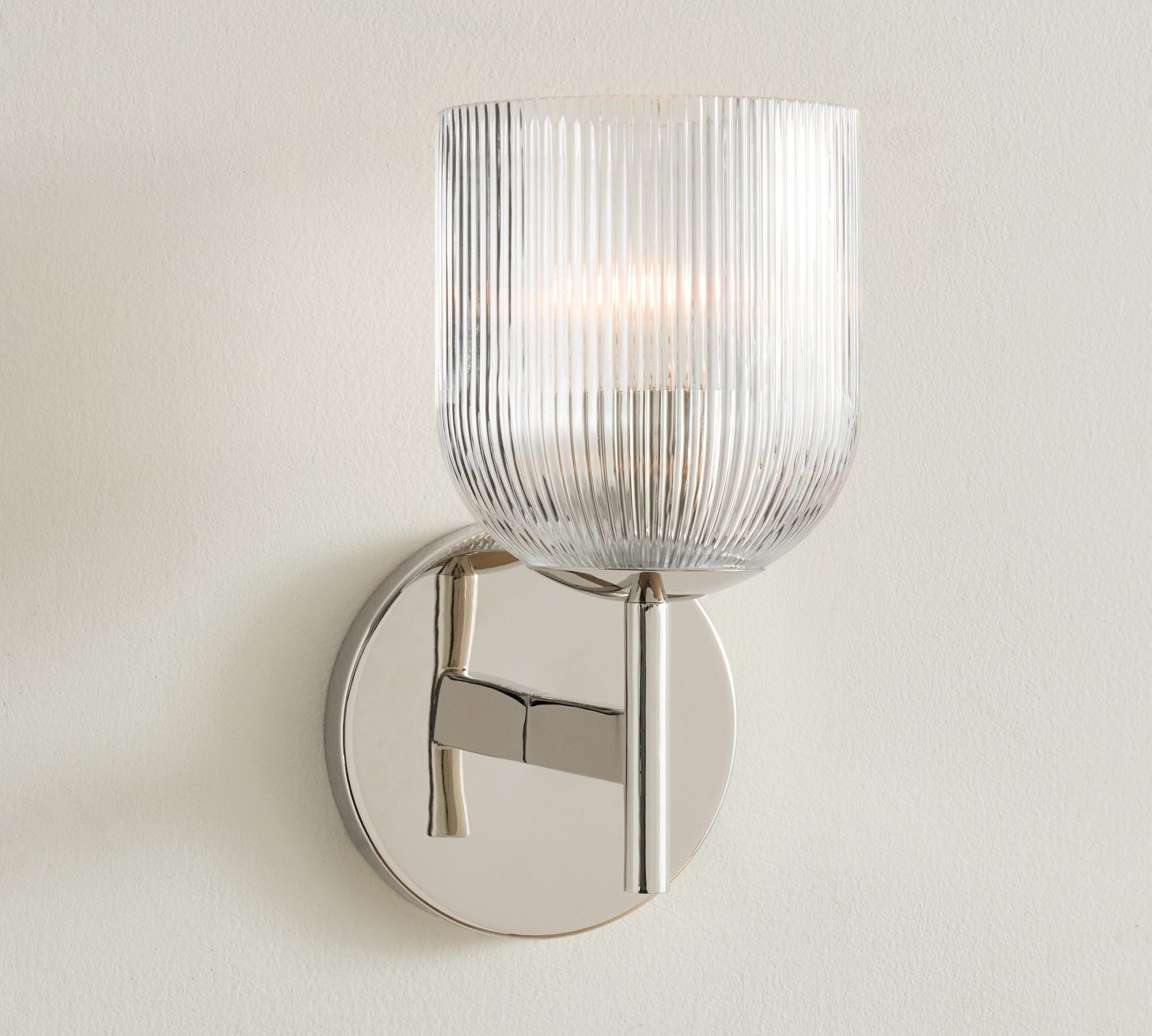 Luce da Parete in Vetro e Metallo Haze