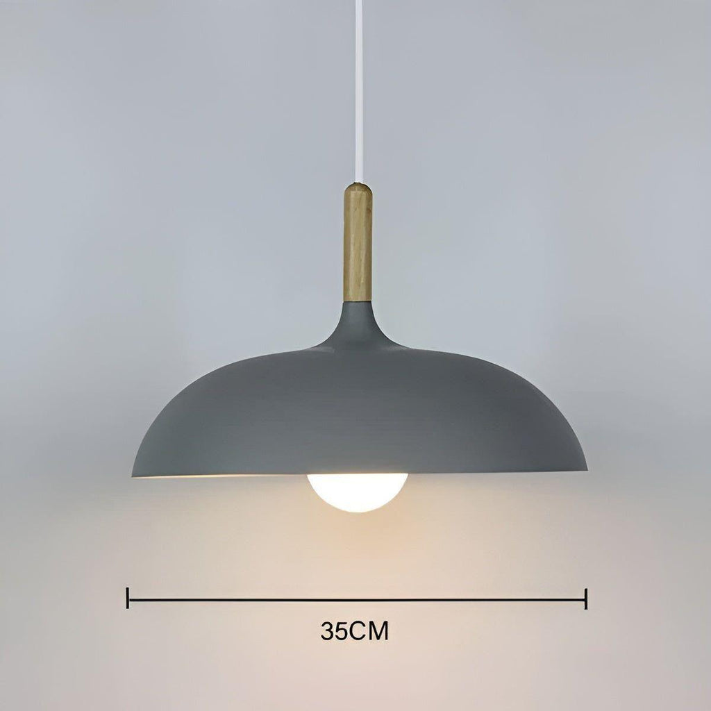 Lampada a sospensione in legno di quercia – Illuminazione da soffitto minimalista in stile scandinavo