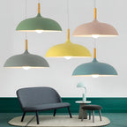 Lampada a sospensione in legno di quercia – Illuminazione da soffitto minimalista in stile scandinavo