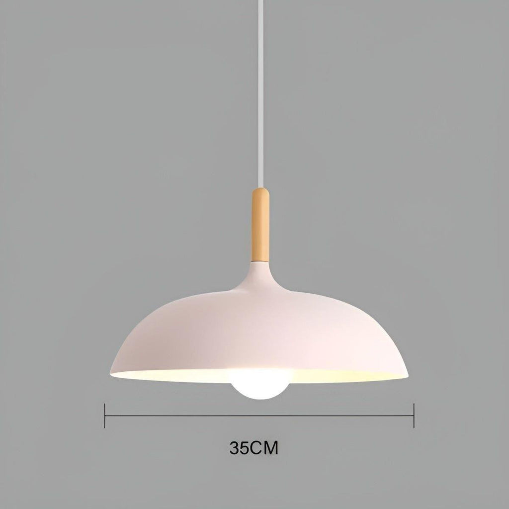 Lampada a sospensione in legno di quercia – Illuminazione da soffitto minimalista in stile scandinavo
