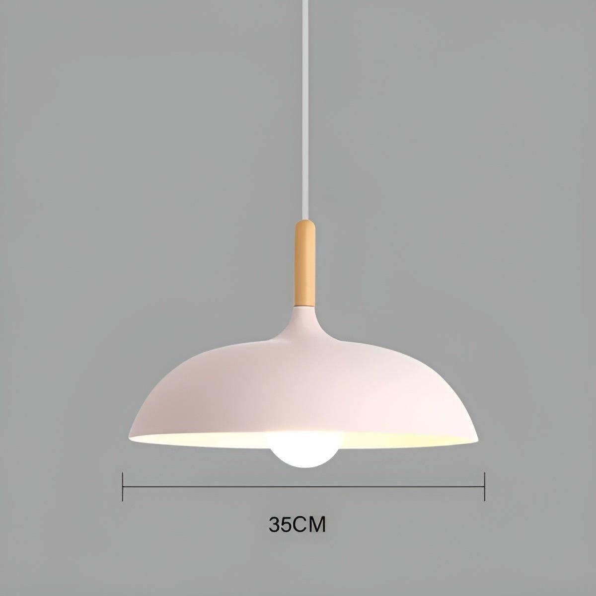 Lampada a sospensione in legno di quercia – Illuminazione da soffitto minimalista in stile scandinavo