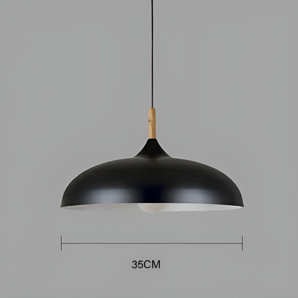 Lampada a sospensione in legno di quercia – Illuminazione da soffitto minimalista in stile scandinavo