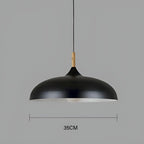 Lampada a sospensione in legno di quercia – Illuminazione da soffitto minimalista in stile scandinavo