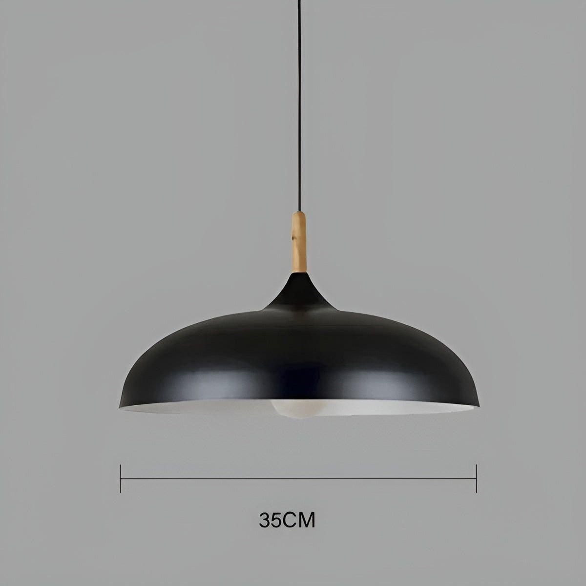 Lampada a sospensione in legno di quercia – Illuminazione da soffitto minimalista in stile scandinavo