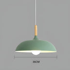 Lampada a sospensione in legno di quercia – Illuminazione da soffitto minimalista in stile scandinavo