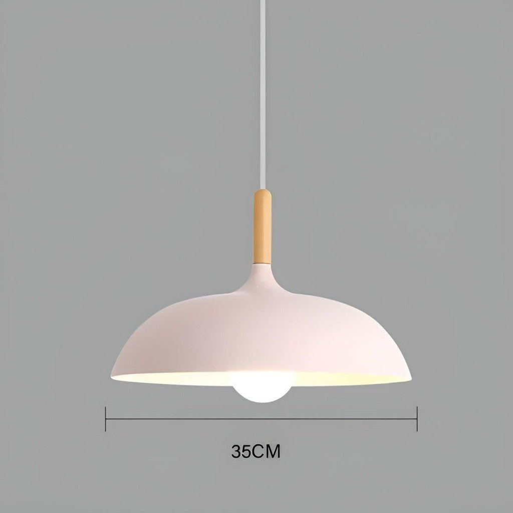 Lampada a sospensione in legno di quercia – Illuminazione da soffitto minimalista in stile scandinavo