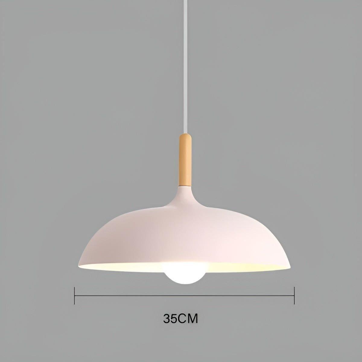 Lampada a sospensione in legno di quercia – Illuminazione da soffitto minimalista in stile scandinavo
