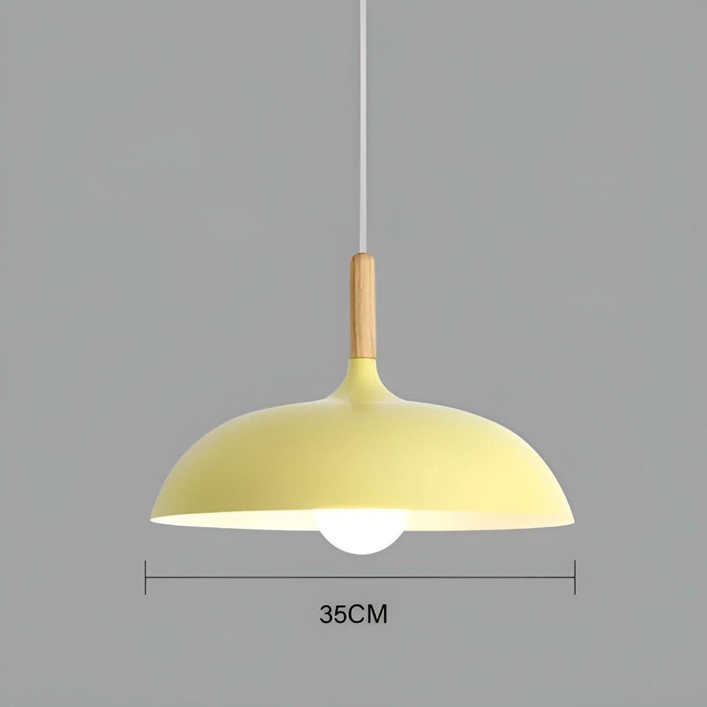 Lampada a sospensione in legno di quercia – Illuminazione da soffitto minimalista in stile scandinavo