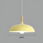 Lampada a sospensione in legno di quercia – Illuminazione da soffitto minimalista in stile scandinavo