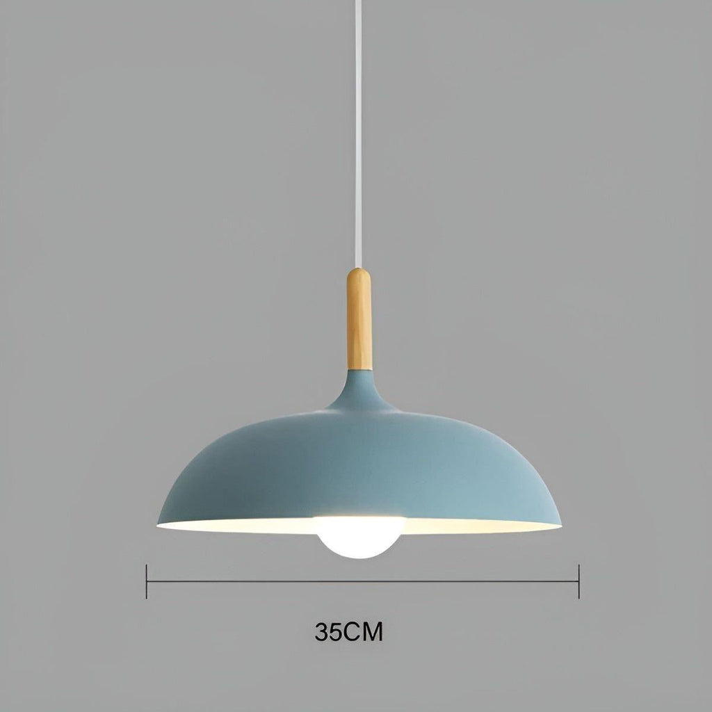 Lampada a sospensione in legno di quercia – Illuminazione da soffitto minimalista in stile scandinavo