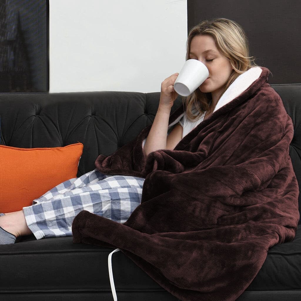 Coperte Elettriche in Flanella – Coperta Termica Extra Morbida per Notte Fredde