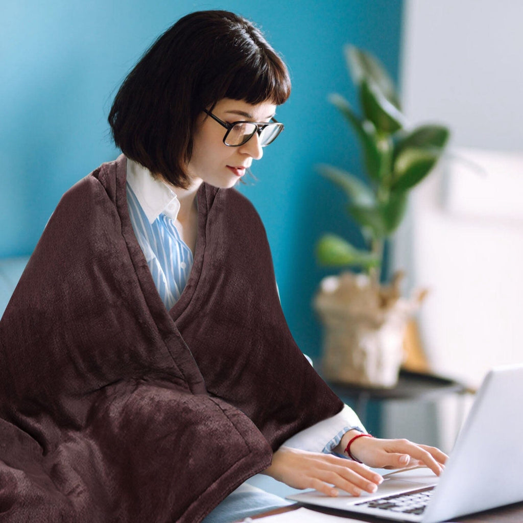 Coperte Elettriche in Flanella – Coperta Termica Extra Morbida per Notte Fredde