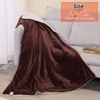 Coperte Elettriche in Flanella – Coperta Termica Extra Morbida per Notte Fredde