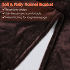 Coperte Elettriche in Flanella – Coperta Termica Extra Morbida per Notte Fredde