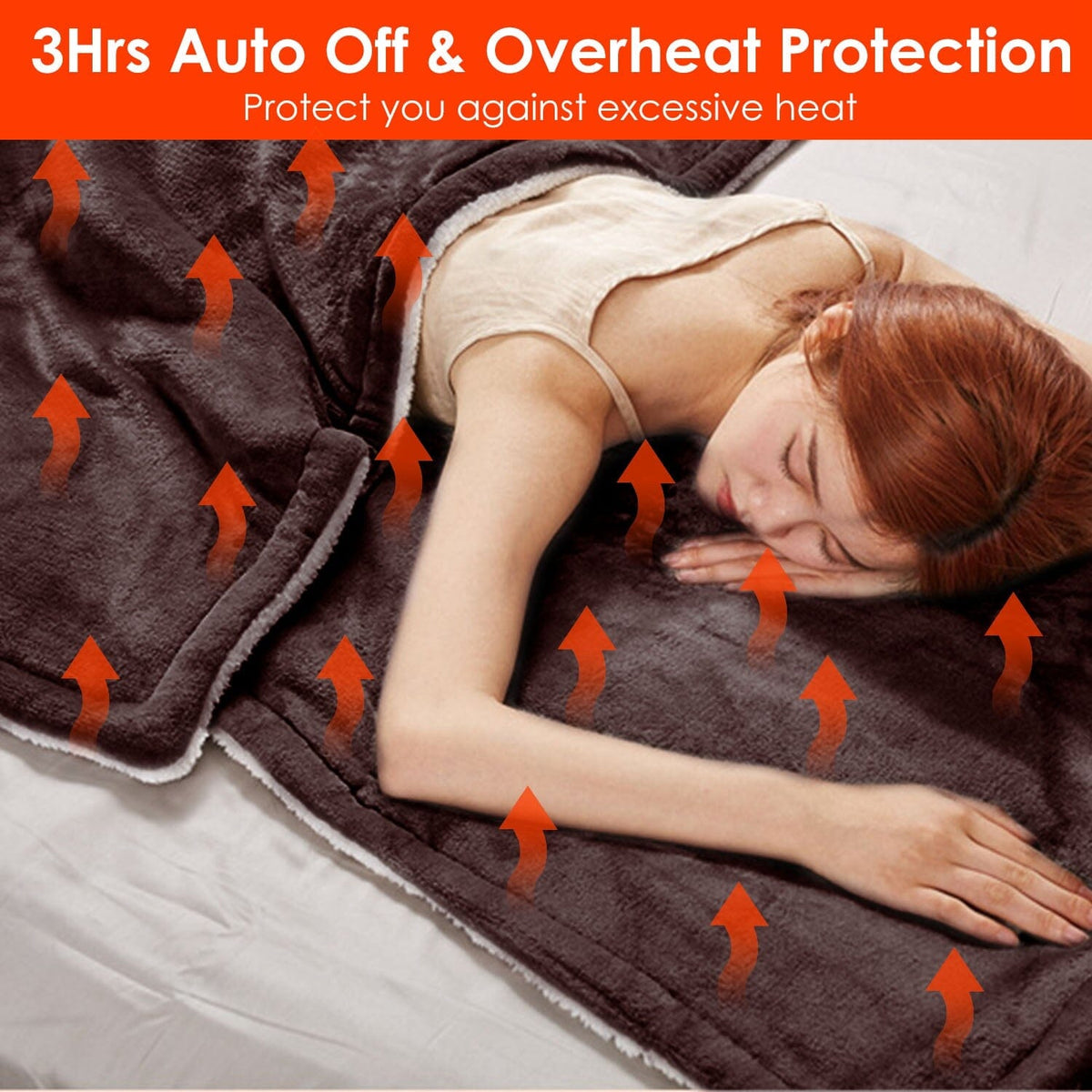 Coperte Elettriche in Flanella – Coperta Termica Extra Morbida per Notte Fredde